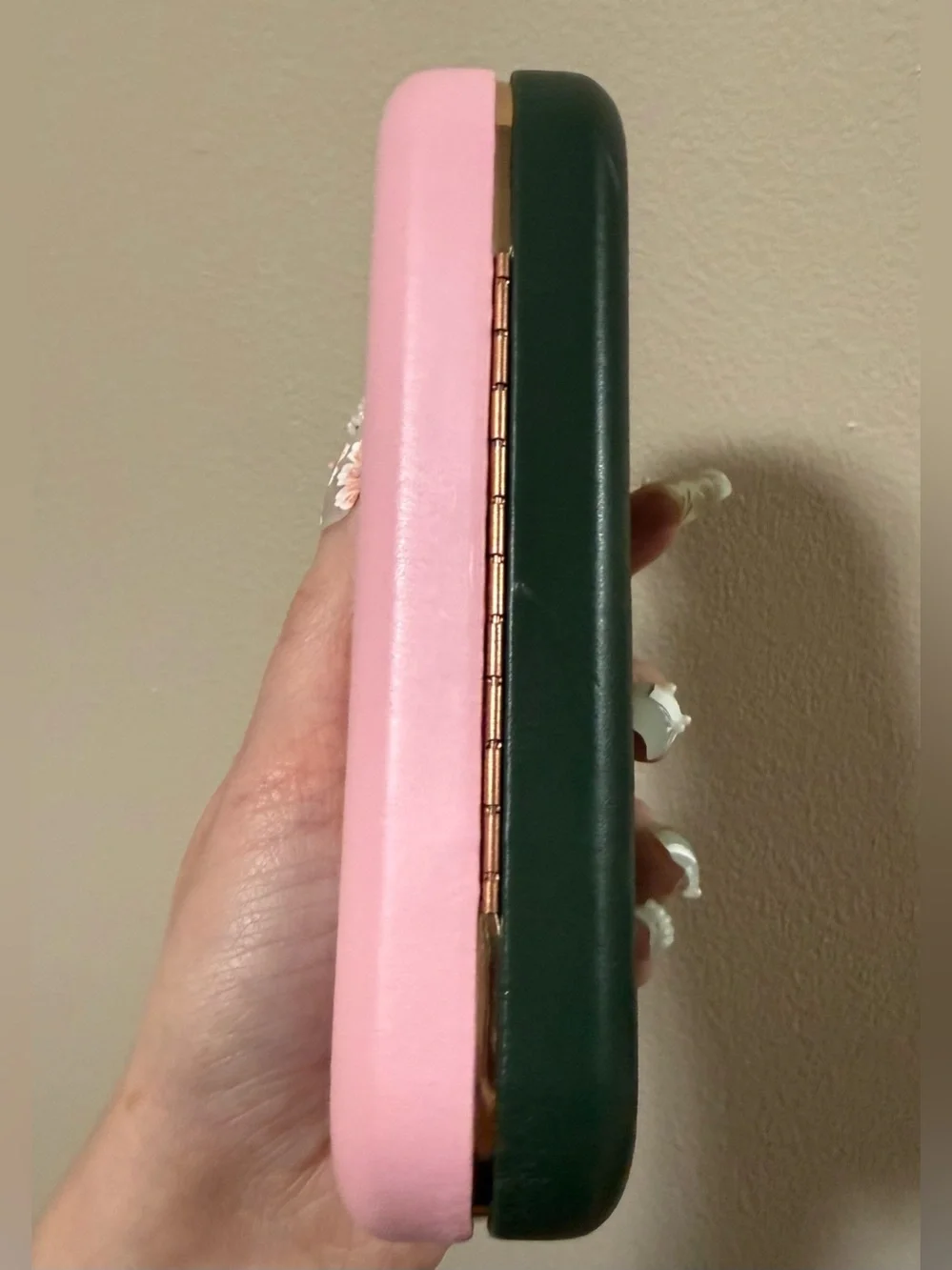 Kate Spade pink hard-shell eyeglass case
